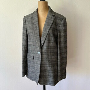 Alex Mill sz XL Blake Prince of Wales Wool Tweed Blazer lined blazer jacket